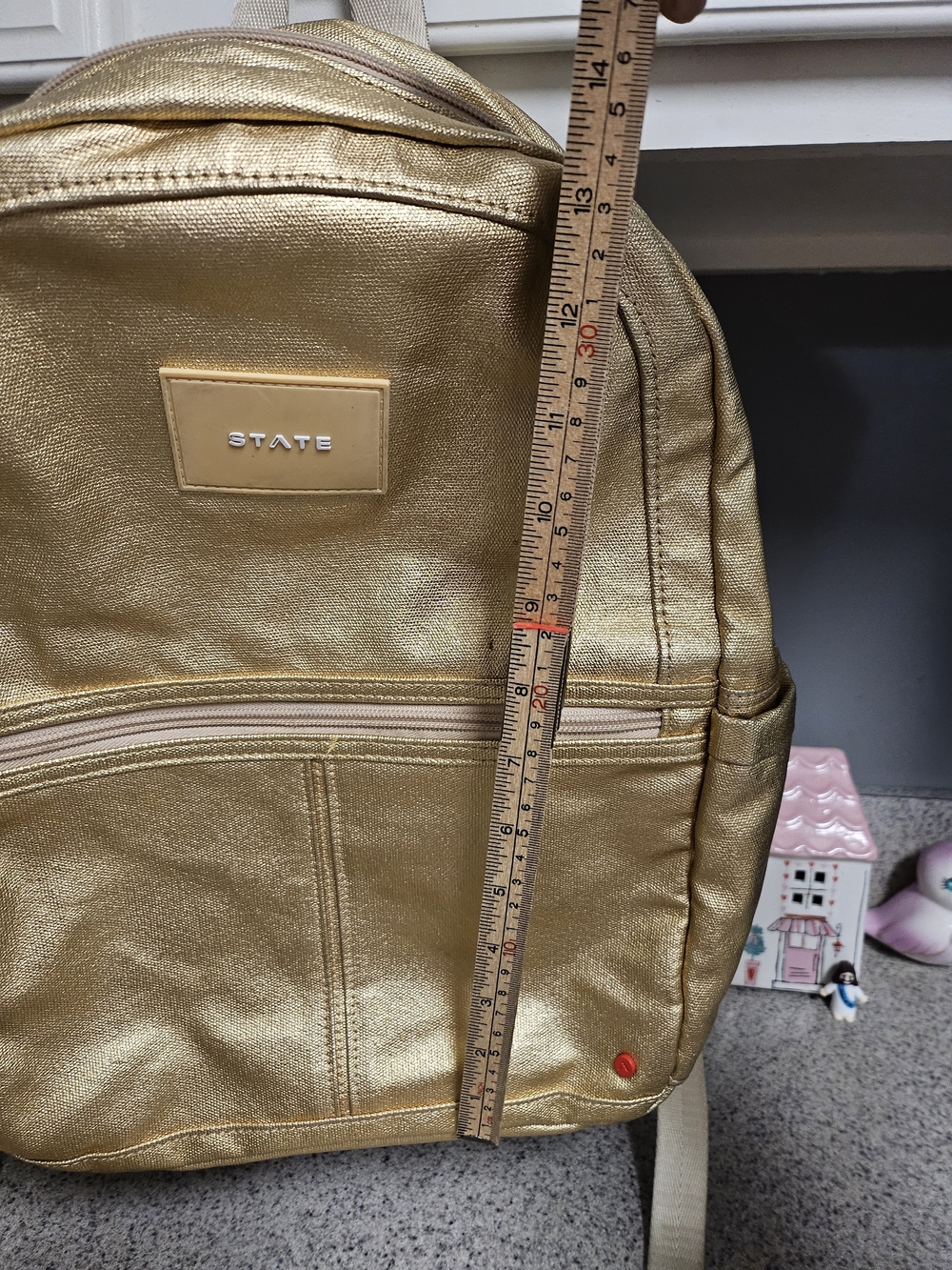 STATE Metallic Gold Backpack - Picture 5 of 16